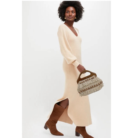 Vintage Handmade Japanese Raffia with Wooden Handle & Beaded detailing Bag Purse - Picture 2 of 10